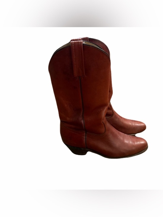 FRYE Vintage Western Mens Boots Cowboy Leather 3811 Cognac Size 11 D USA main image 7
